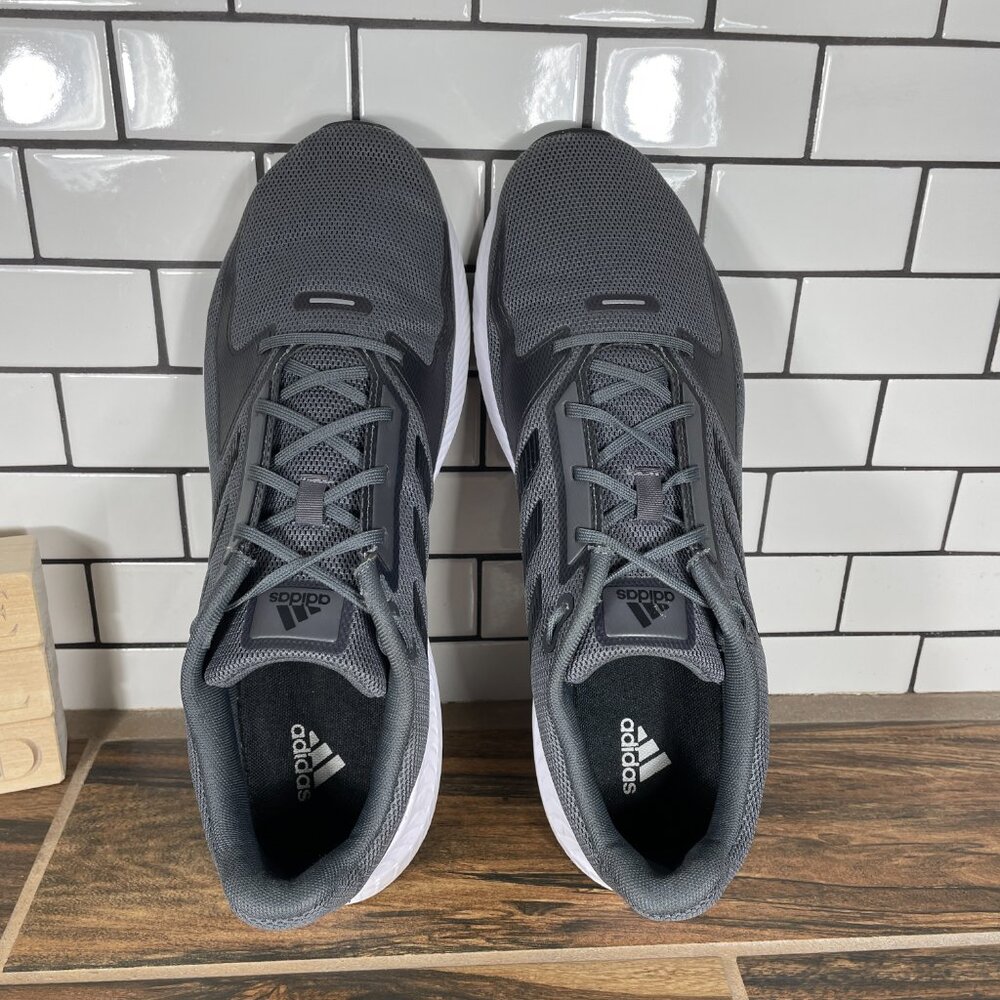 adidas Runfalcon 2.0 Mens Size 13 Running Shoes Gray Athletic Trainers Sneakers - Picture 7 of 16